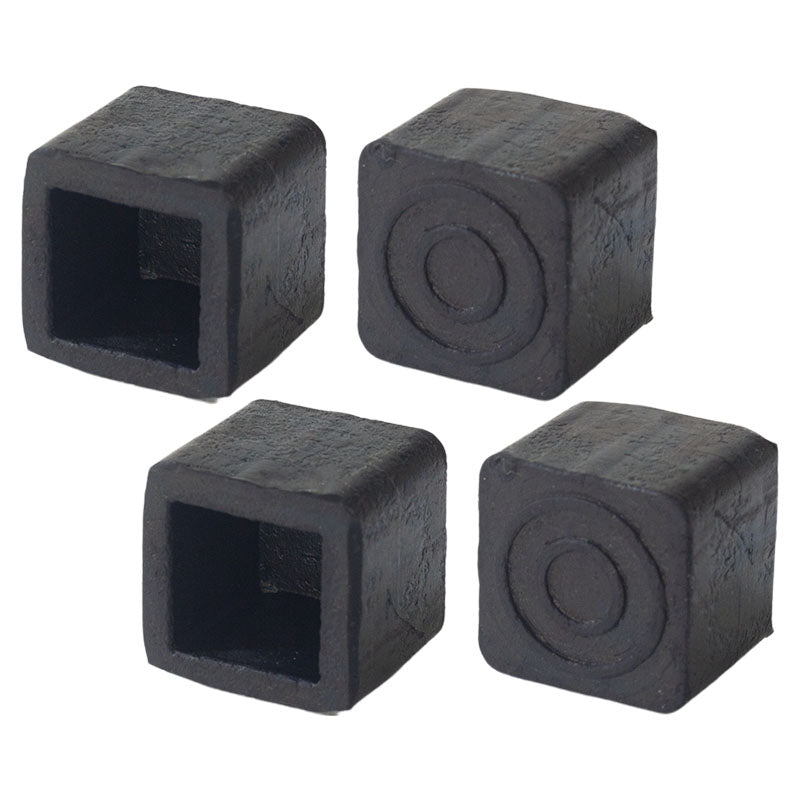 Protector taco cuadrado de hule 3/4" 4 uds