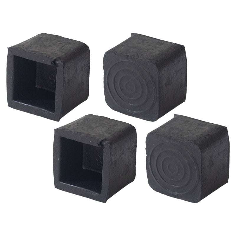 Protector taco cuadrado de hule 7/8" 4 uds