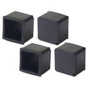 Square Rubber Bumper 1" 4 pcs