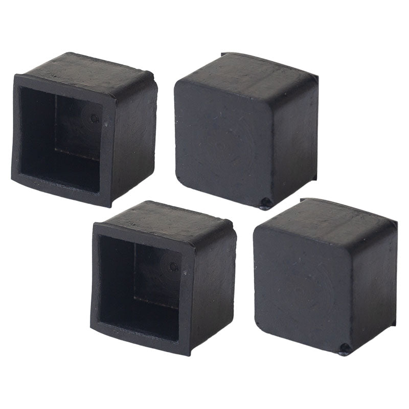 Protector taco cuadrado de hule 1" 4 uds