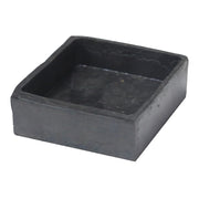 3" square rubber end cap