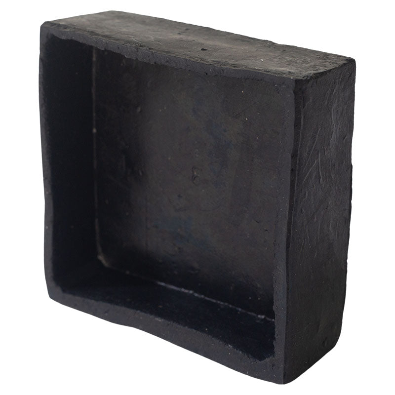 3" square rubber end cap
