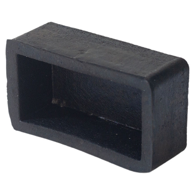 Protector taco rectangular de hule 1" x 2" exteriores
