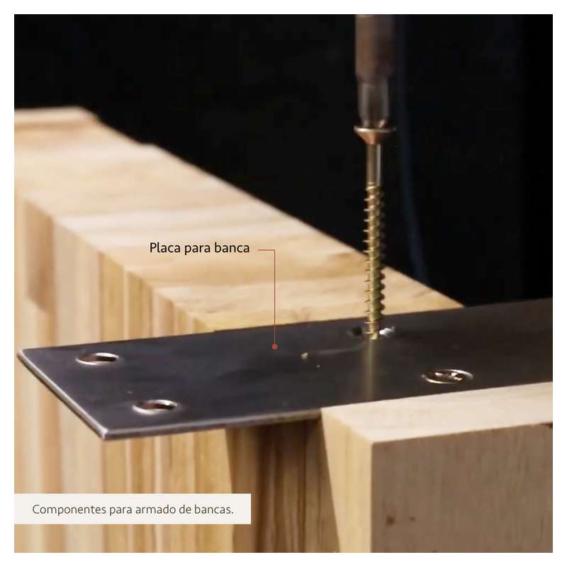 Stainless steel small bench plate 5 x 15.2 cm