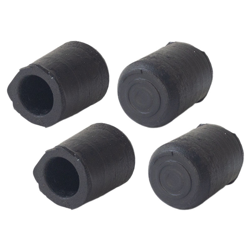 Protector taco redondo de hule 1/2" 4 uds