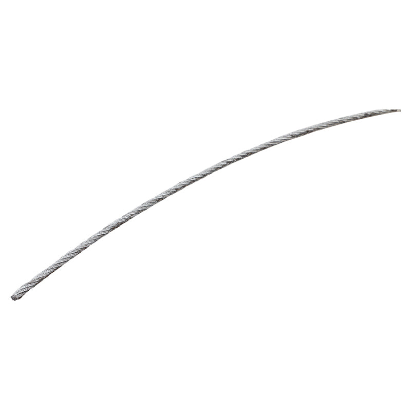 Cable de acero con forro 3/16" soporta hasta 336 kg (Precio por metro)