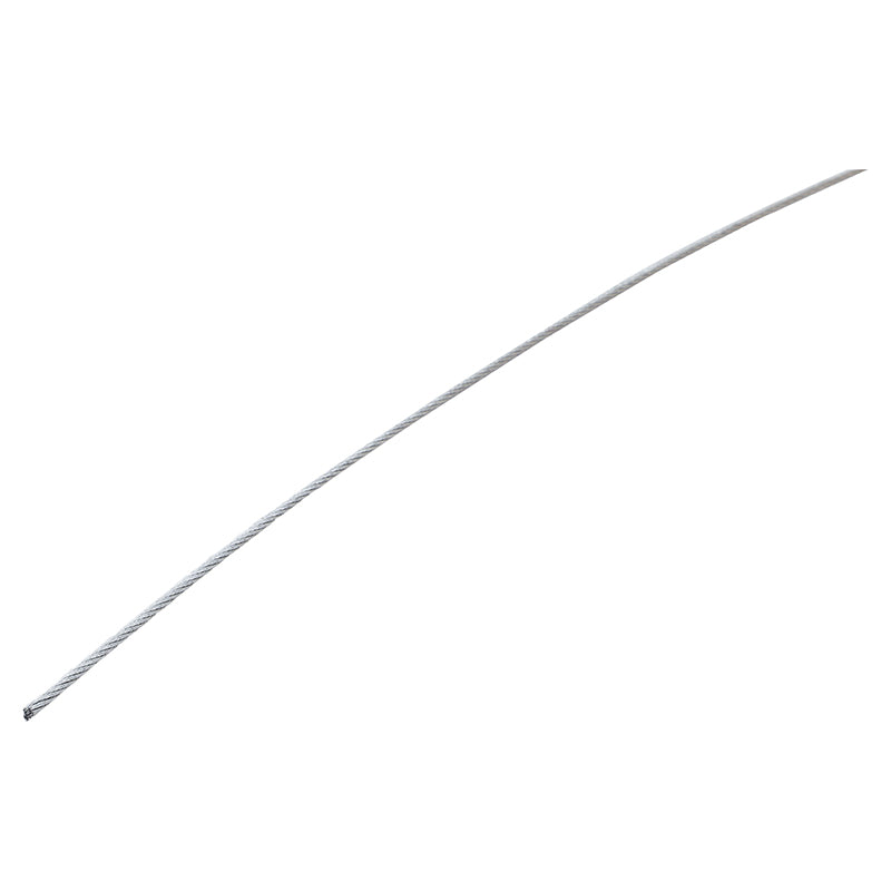 Cable de acero sin forro 1/16" soporta hasta 43 kg (Precio por metro)