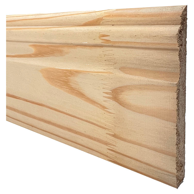 Pine decorated skirting board 15 x 135 x 3200 mm