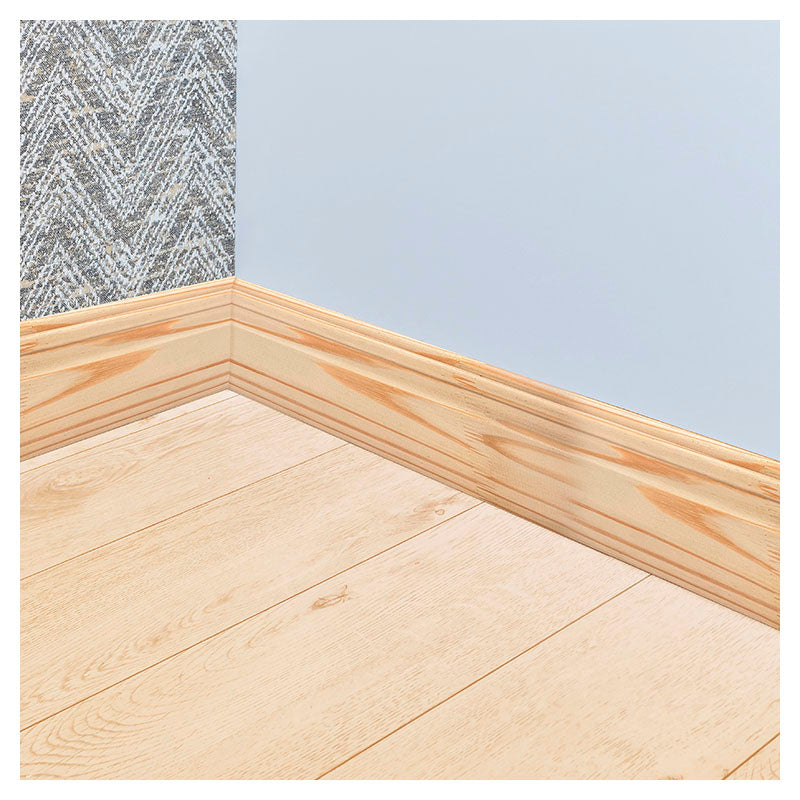 Rodapié decorado pino 15 x 135 x 3200 mm
