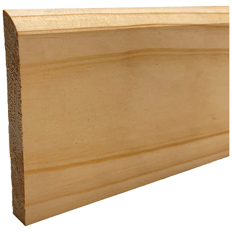 Plain pine skirting board 15 x 110 x 3200 mm