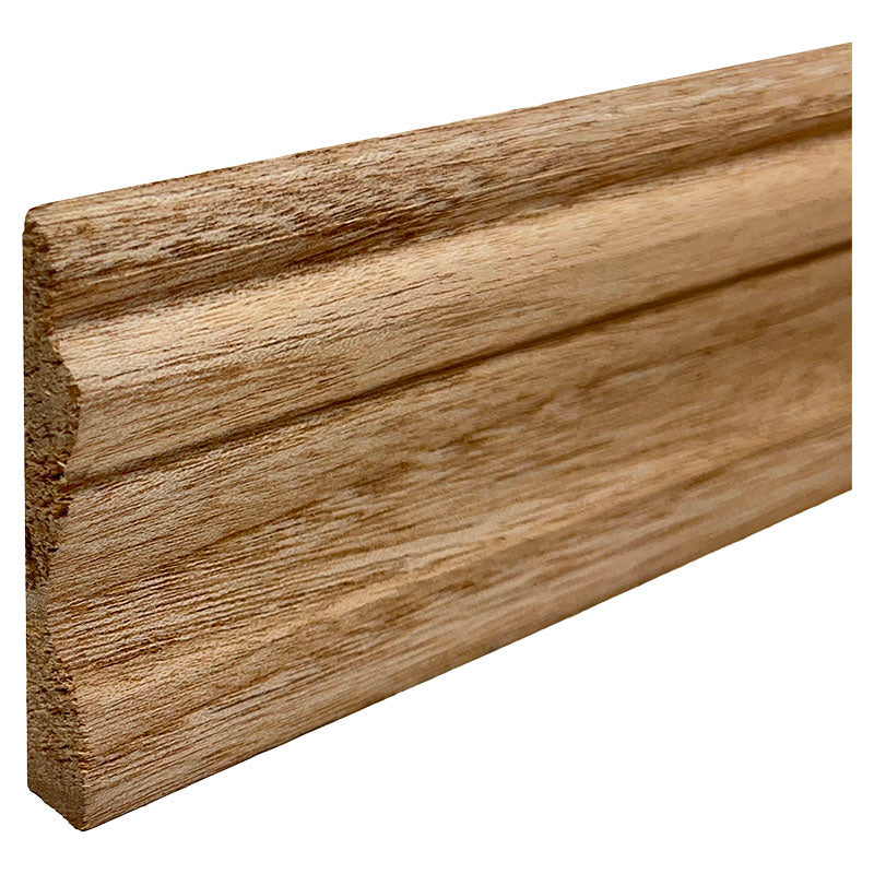 Laurel-decorated baseboard 1/2" x 3"