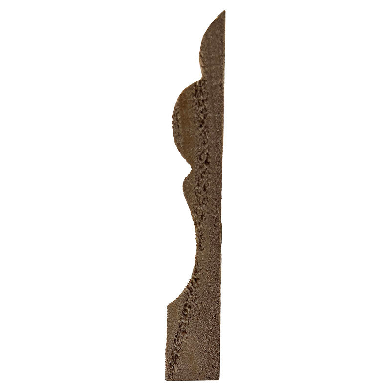 Laurel-decorated baseboard 1/2" x 3"