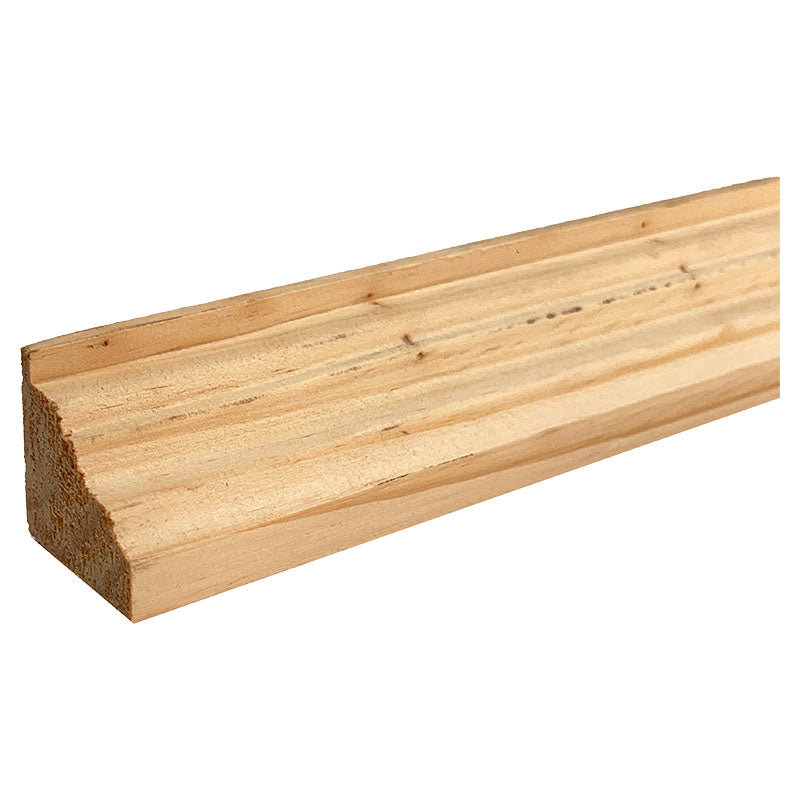 1/2 caña pino 3 x 3 cm 3,2 m