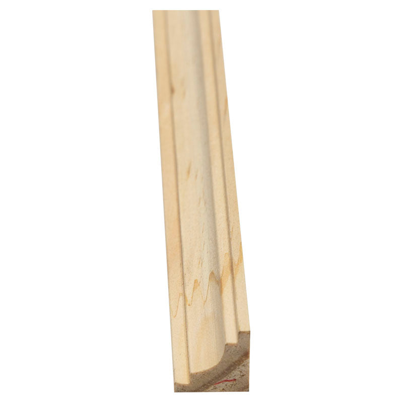 Pine half-round molding 1" 3.2 m (19 x 19 mm)