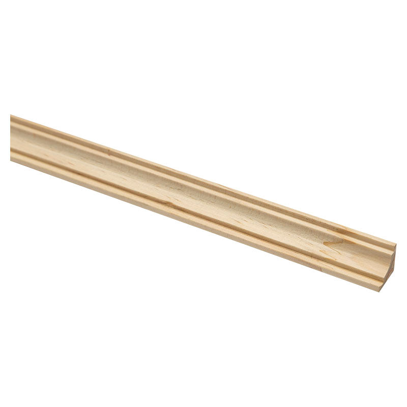 Pine half-round molding 1" 3.2 m (19 x 19 mm)