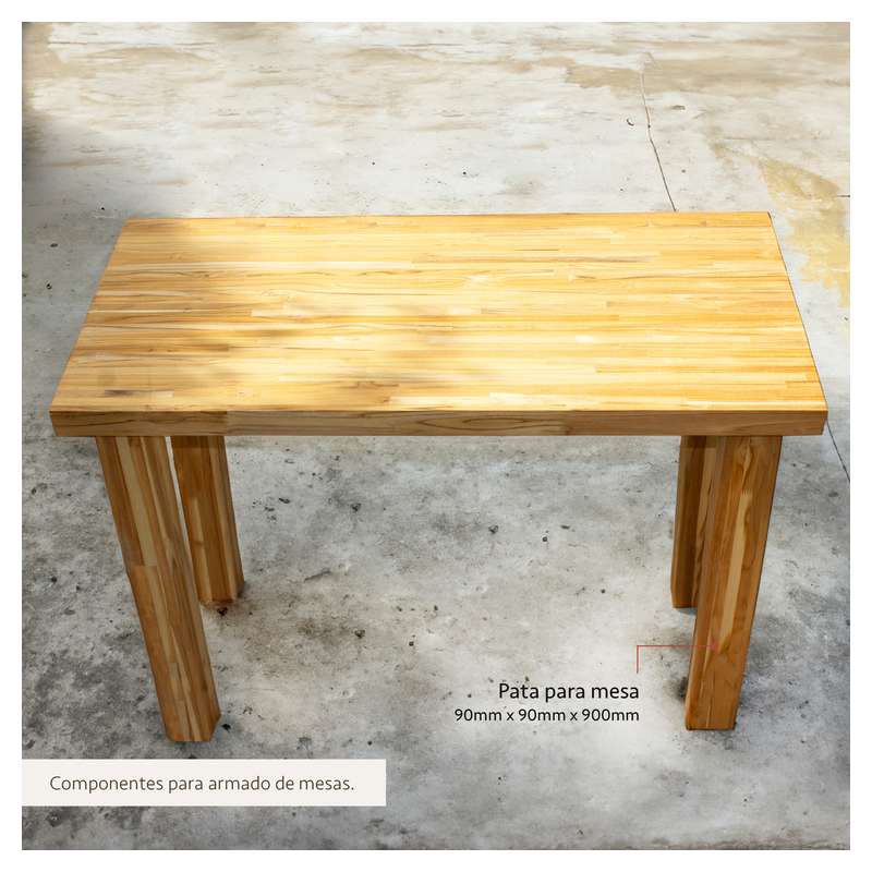 Pata desayunador teca 90 cm 90 mm