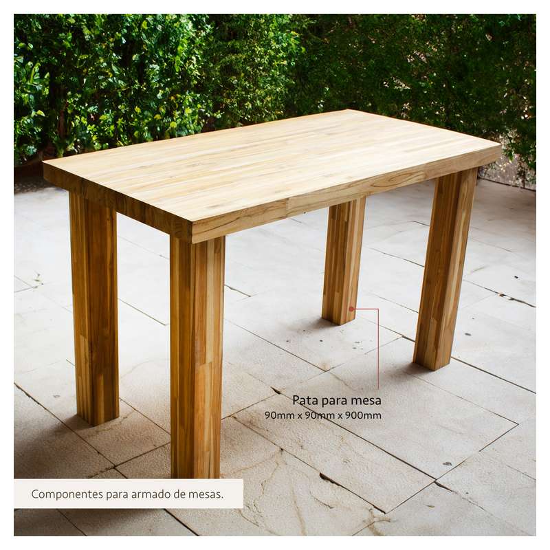 Pata desayunador teca 90 cm 90 mm