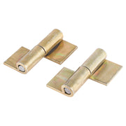 Weld-on hinge with pin 2" x 2 1/2" 30 mm (2 pcs)