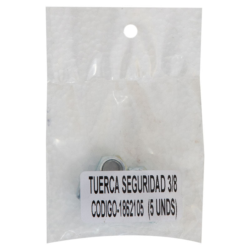 Tuerca de seguridad 3/8" 6 uds