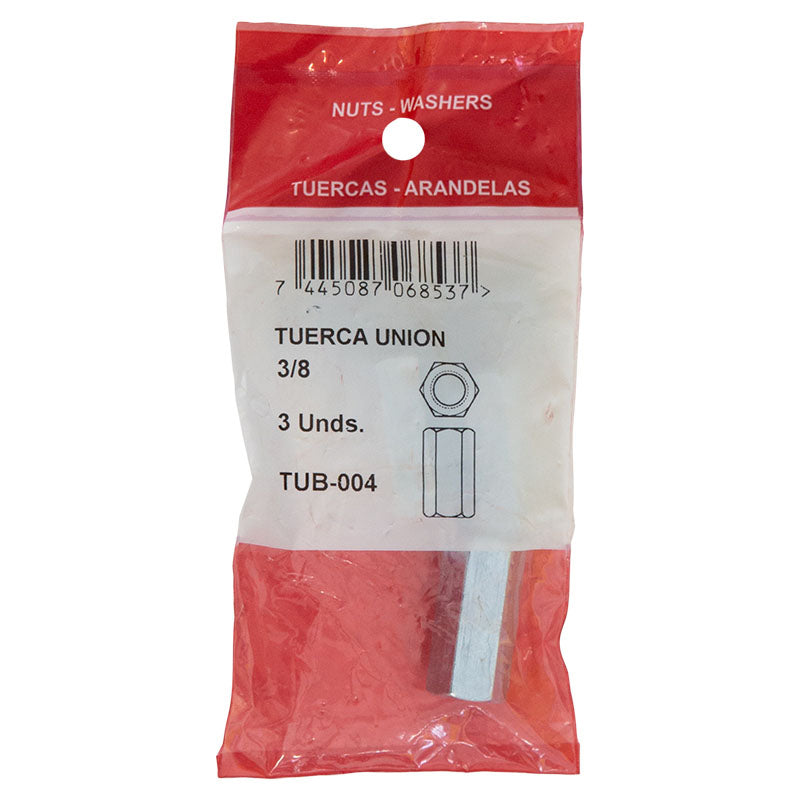 Tuerca unión 3/8" 3 uds