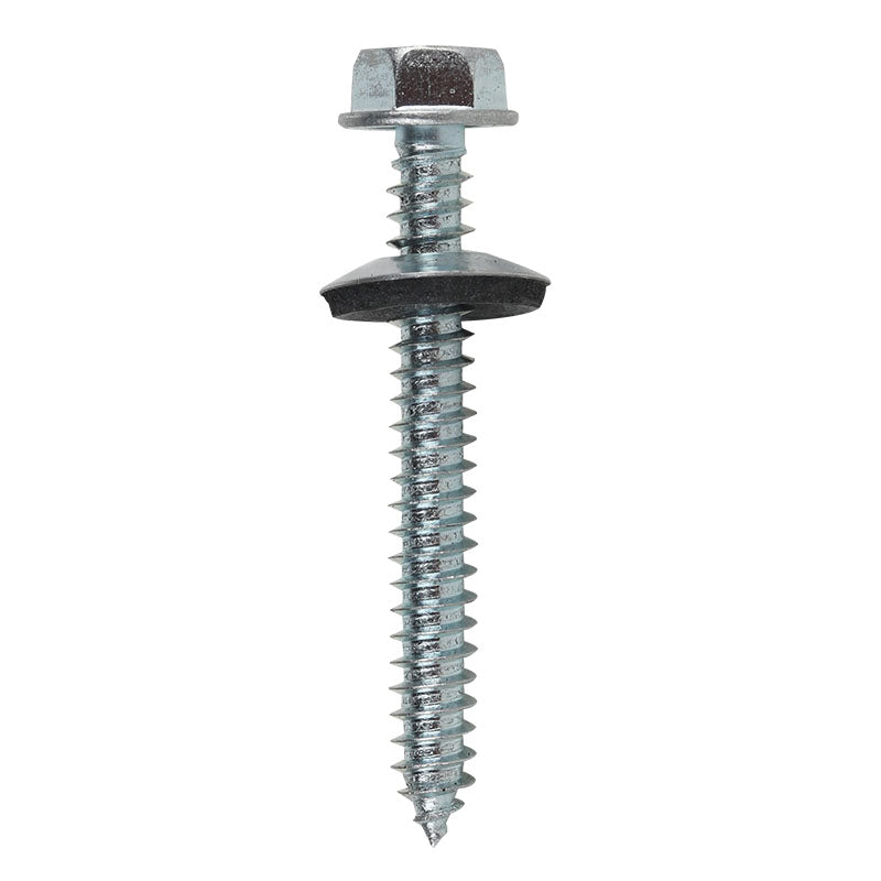 Fine-point galvanized roof screw 2" 12 pcs