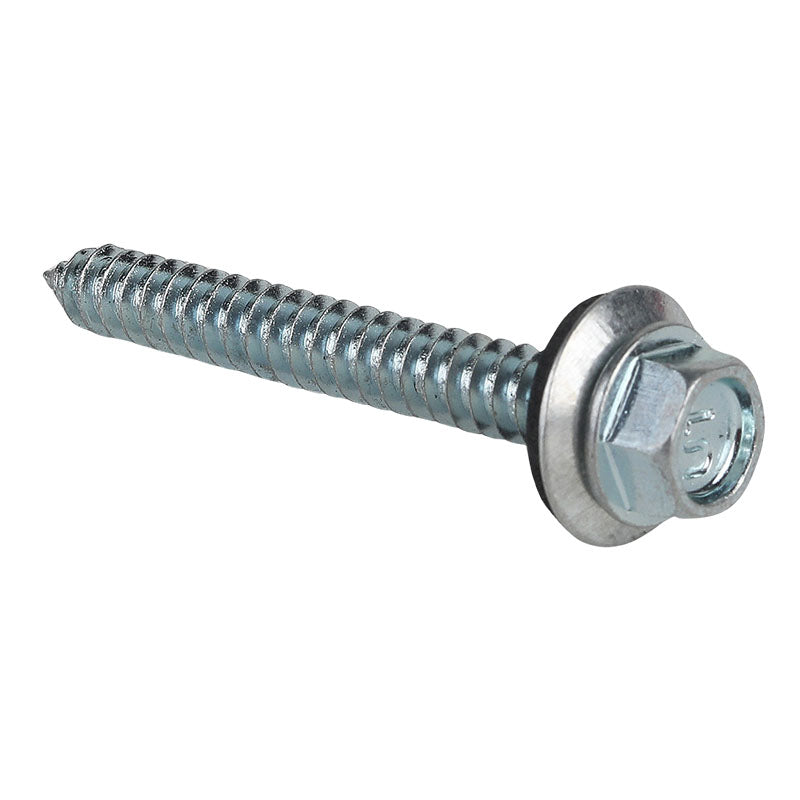 Fine-point galvanized roof screw 2" 12 pcs