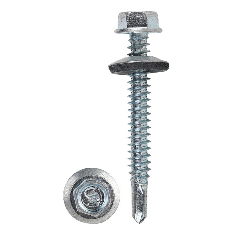 Self-drilling galvanized roofing screw 2" 12 pcs