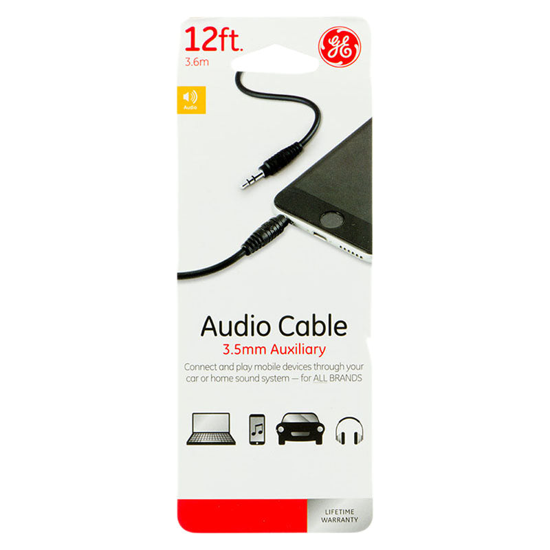 3.5mm to 3.5mm Audio Auxiliary Cable 12ft (3.5m)