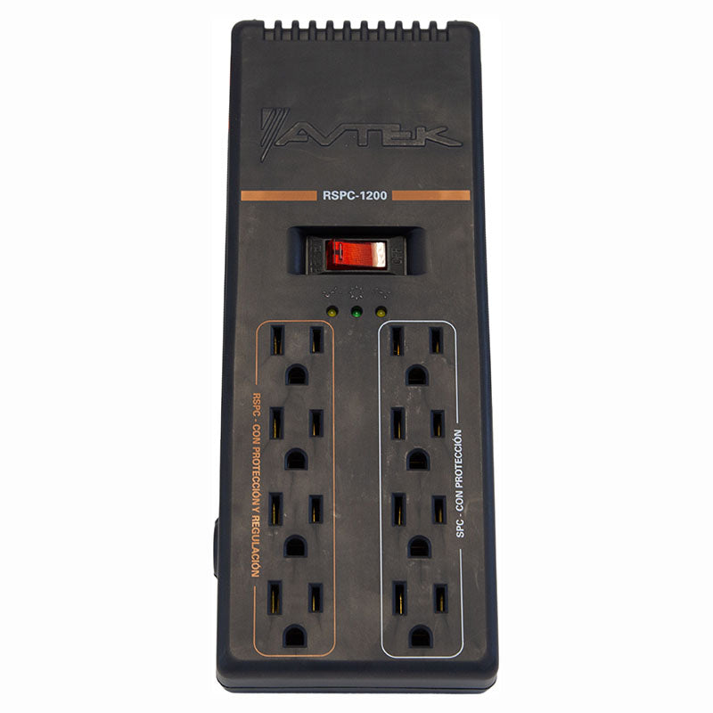 Regulador de voltaje para equipos eléctricos y electrónicos 2.400 VA 1.800 W 15 A 120 V 60 Hz