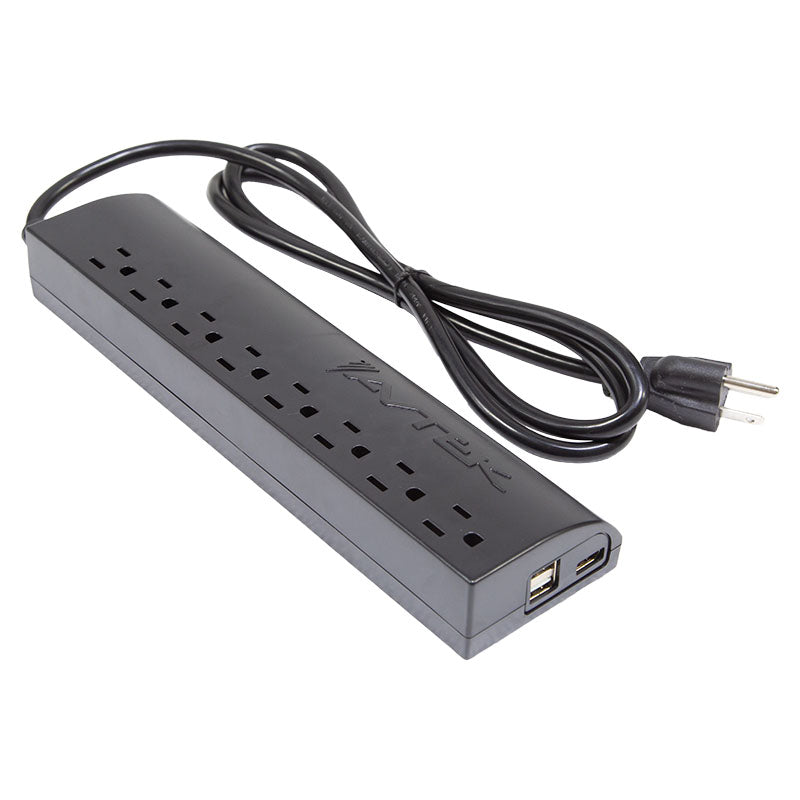 Multiprotector de voltaje 8 tomas + puerto USB 1.800 VA 15 A 1.050 j 120 v 60 Hz