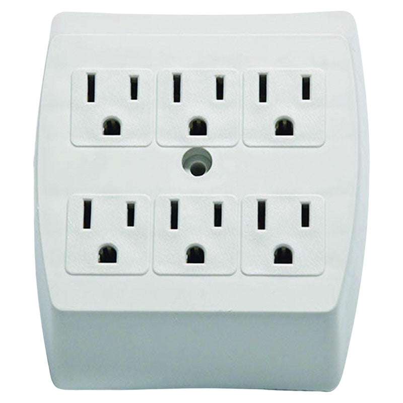 6-Outlet Power Strip Kit with 1m 3x14 Extension Cord, Multi-Socket