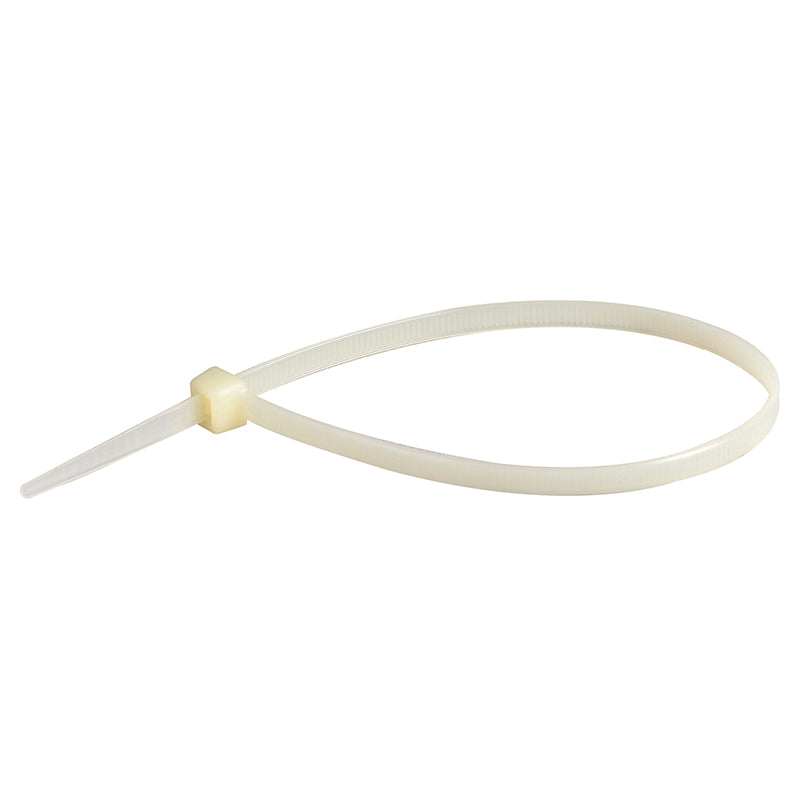 Amarra plástica 10" blanca 100 uds