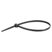 8" black plastic cable ties 100 pcs
