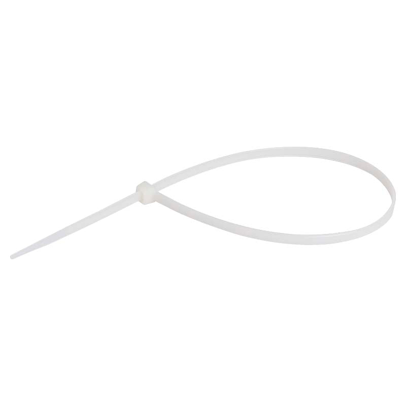 Amarra plástica 14" blanca 100 uds