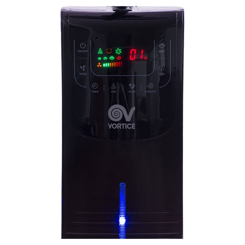 Ariante Acqua Breeze 15" pedestal evaporative cooler with black remote control Vortice