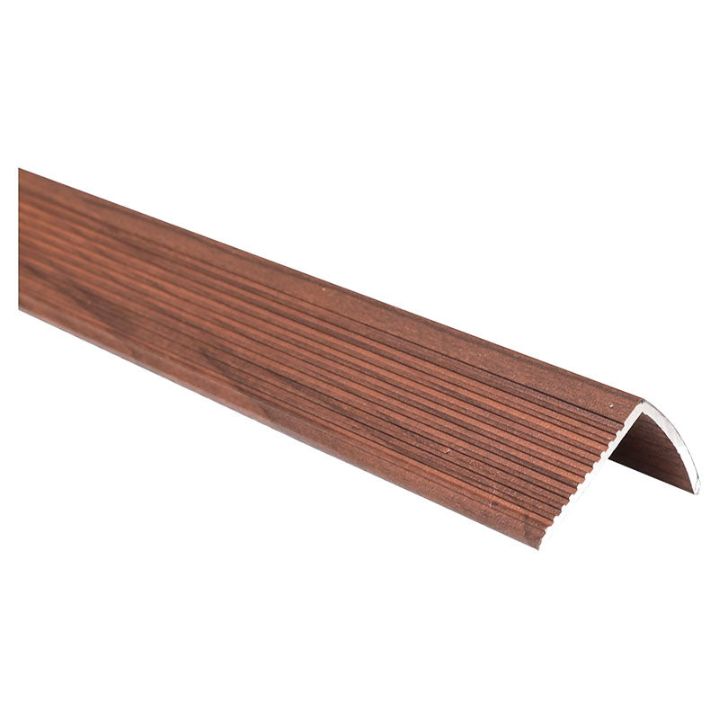 Moldura borde escalera aluminio caoba 3 m