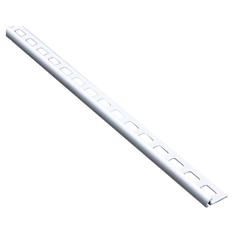 Moldura terminal aluminio plata 2,4 m