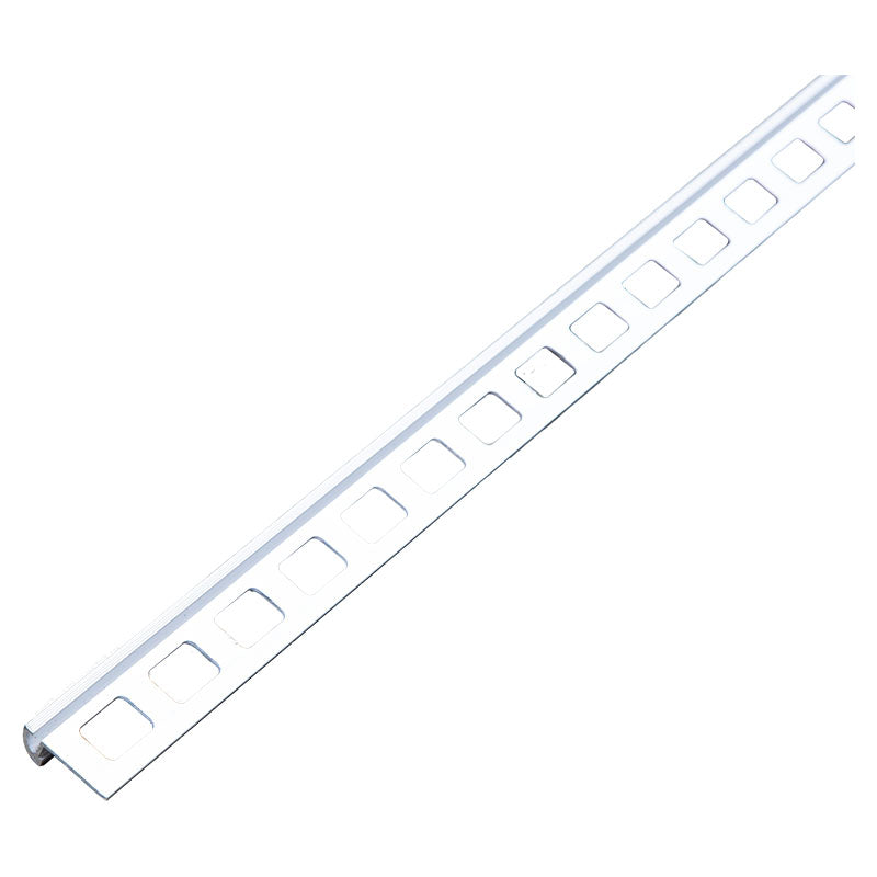 Moldura terminal aluminio plata 2,4 m