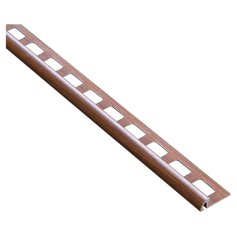 Moldura terminal aluminio caoba 2,4 m