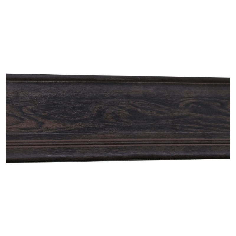 Dark brown PVC baseboard 10 x 240 cm