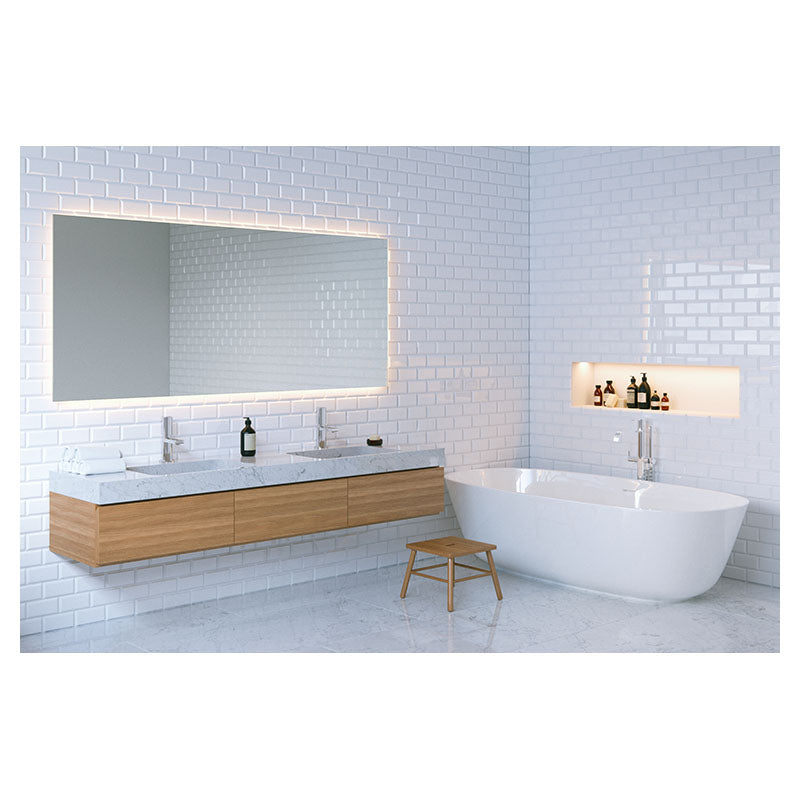 Azulejo Subway blanco 7-5 x 15 cm 1 m²