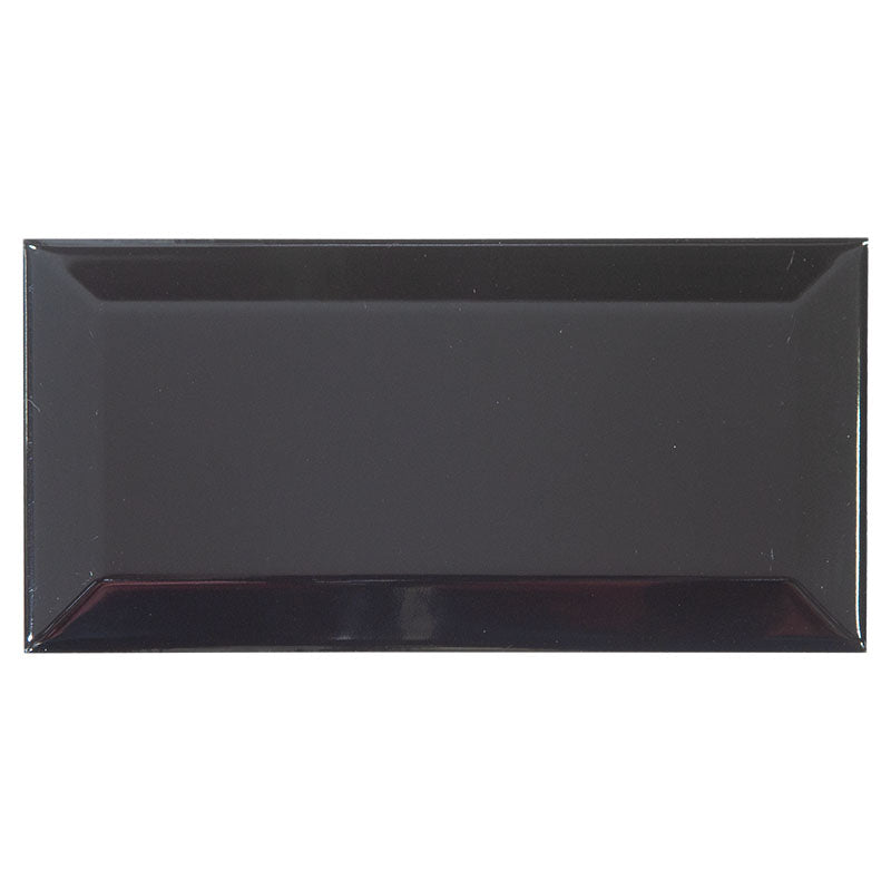 Azulejo Subway negro 7-5 x 15 cm 1 m²