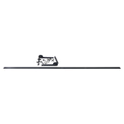 Kit de riel para puerta corrediza metal Contemporary 29 x 200 cm negro