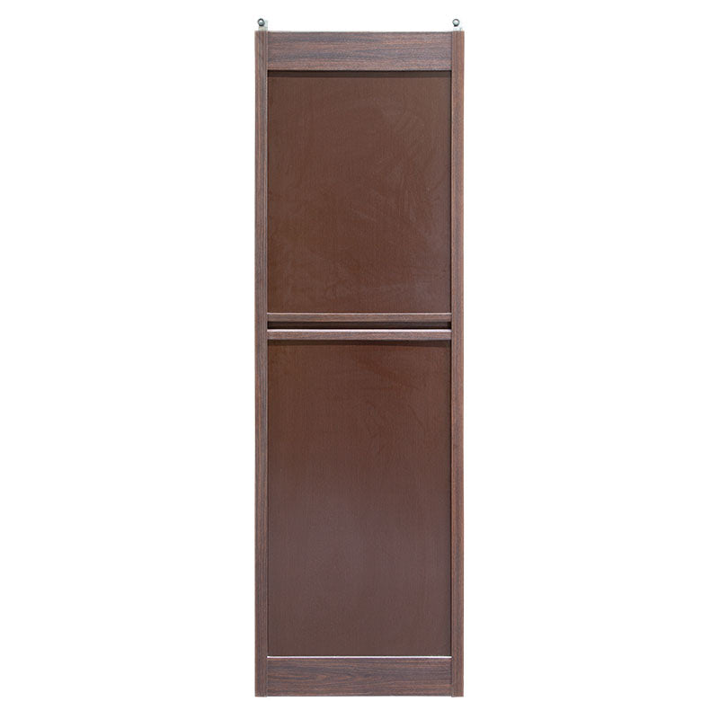 Contemporary sliding PVC closet door with melamine 200 x 60 cm 30 mm walnut brown