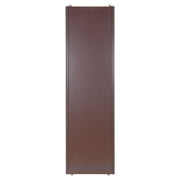 Contemporary sliding aluminum and melamine closet door 203 x 64 cm 35 mm walnut