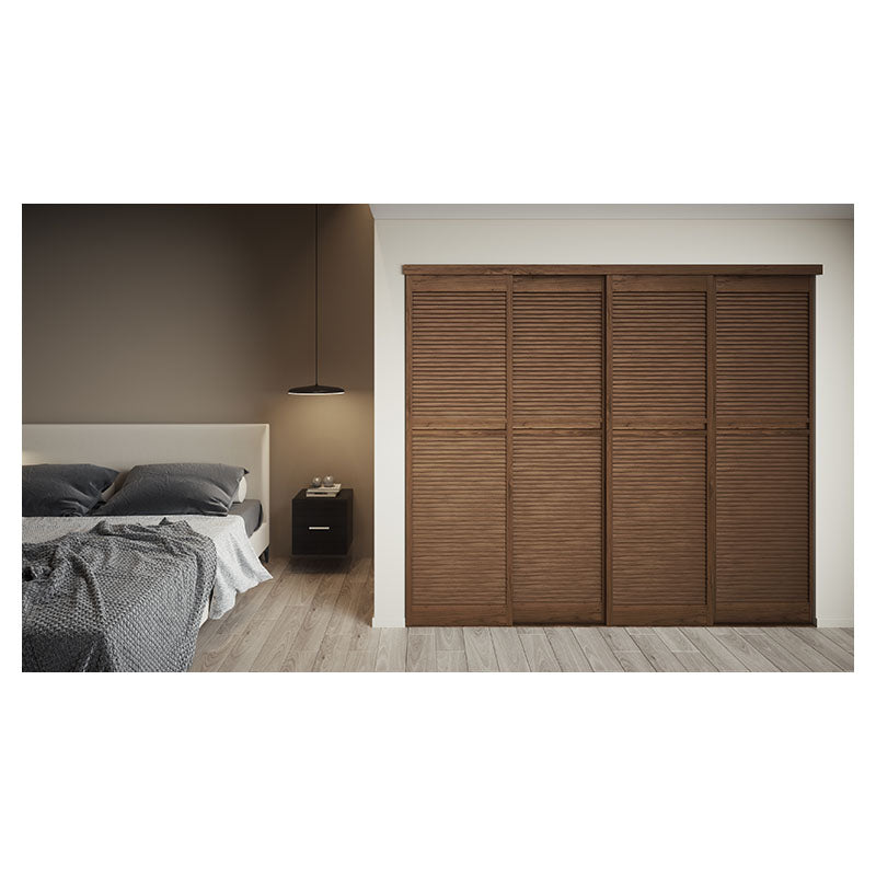 Contemporary PVC sliding closet door 200 x 55 cm 30 mm volcano