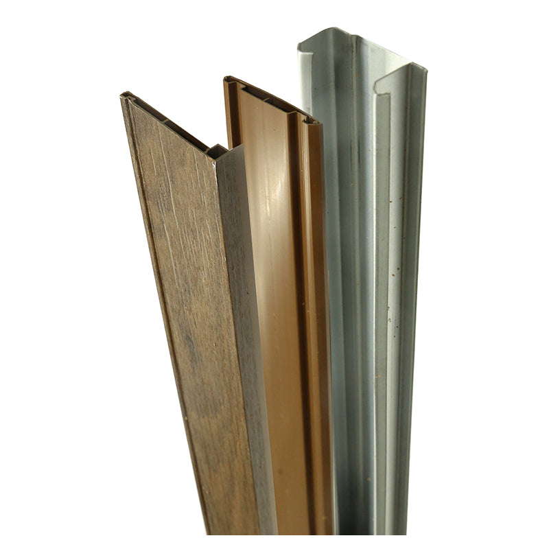 Kit de riel para puerta corrediza pvc y metal Contemporary 6,5 x 240 cm 3 mm volcano