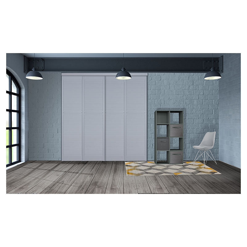 White Contemporary PVC sliding closet door 200 x 50 cm 30 mm