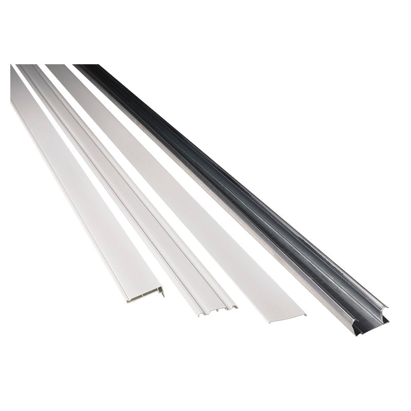 Riel para puerta de clóset pvc blanco 1,8 m