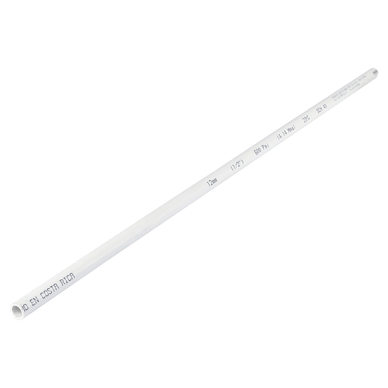 Tubo PVC SCH40 1/2" x 1 m